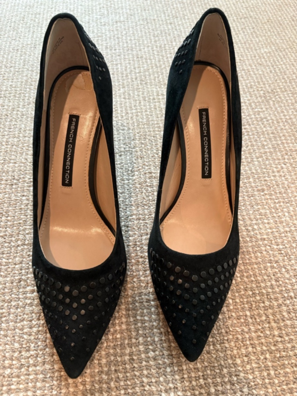 Size 9 - Suede Black Pumps - French Connection